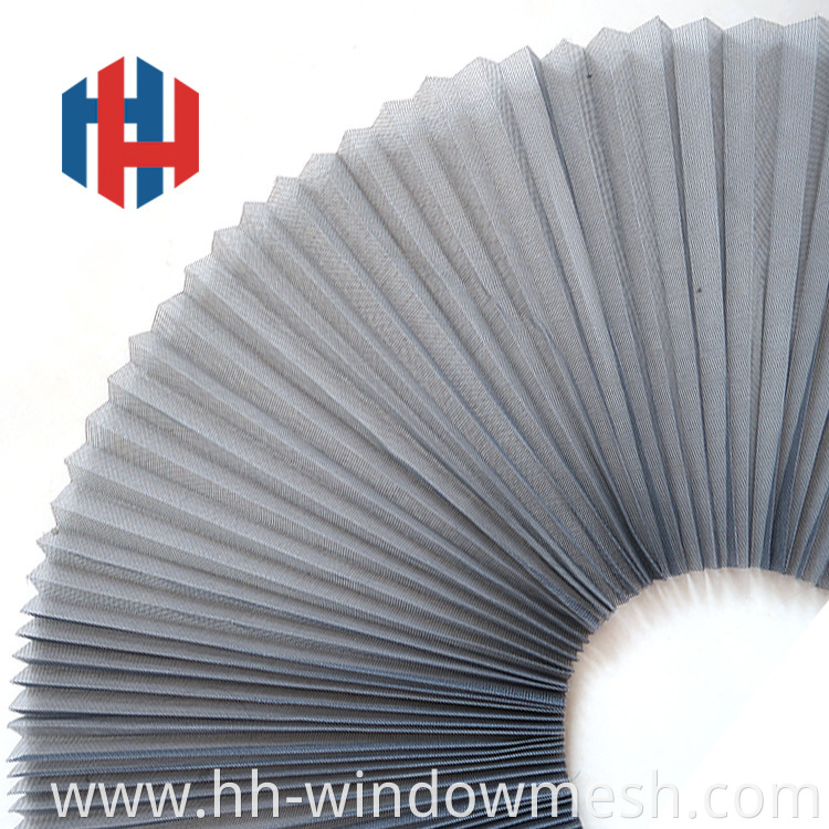 fiberglass pleated insect screen for window doors polyester mosquito screen mesh